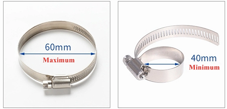 Metal Mini German American Type Clamps Clips Stainless Steel Pipe Hose Clamp Fastener Pipe Joint Clamp Heavy Duty Clamp